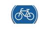RVV Verkeersbord - G11 - Fietspad fietsen fietsers  breed
